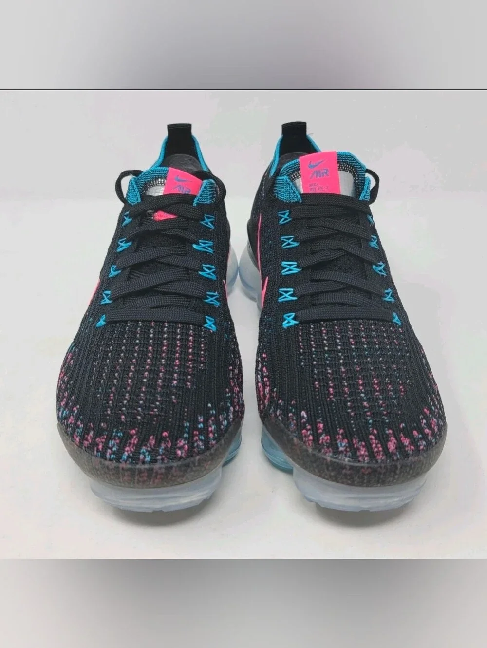 Nike Air VaporMax Flyknit 3 Black Baltic Blue Hyper Pink CZ7988-001 Women's 8